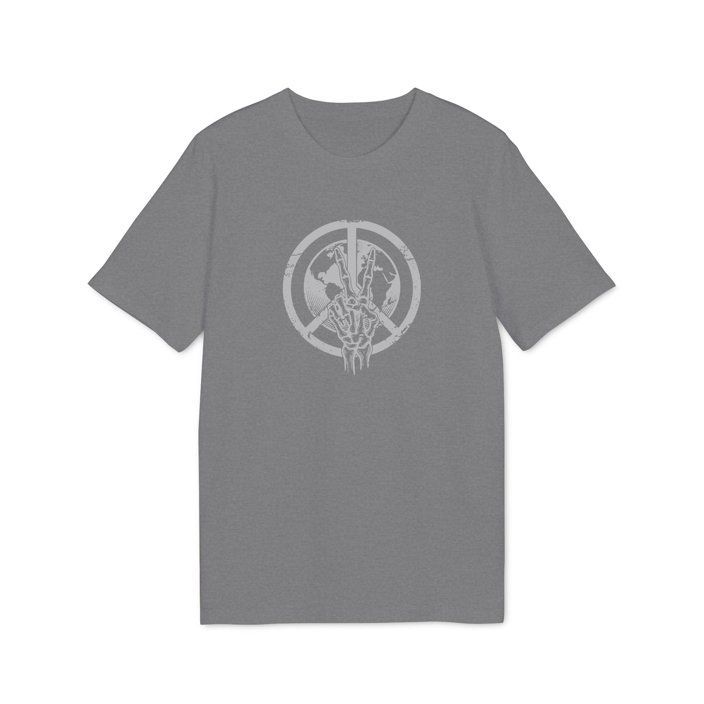 Skeletthand-Friedens-Shirt Herren Bio-Baumwolle