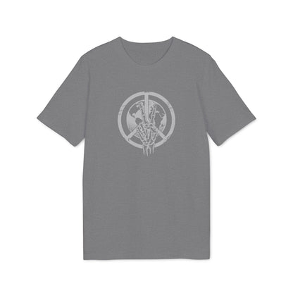 Skeletthand-Friedens-Shirt Herren Bio-Baumwolle