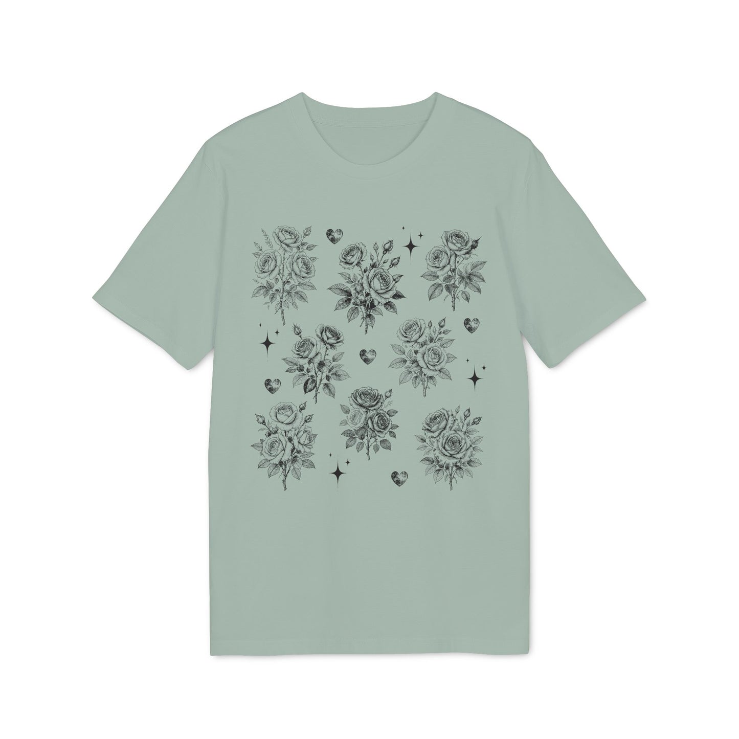 Vintage Rosen T-Shirt aus Bio Baumwolle