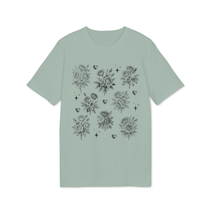 Vintage Rosen T-Shirt aus Bio Baumwolle