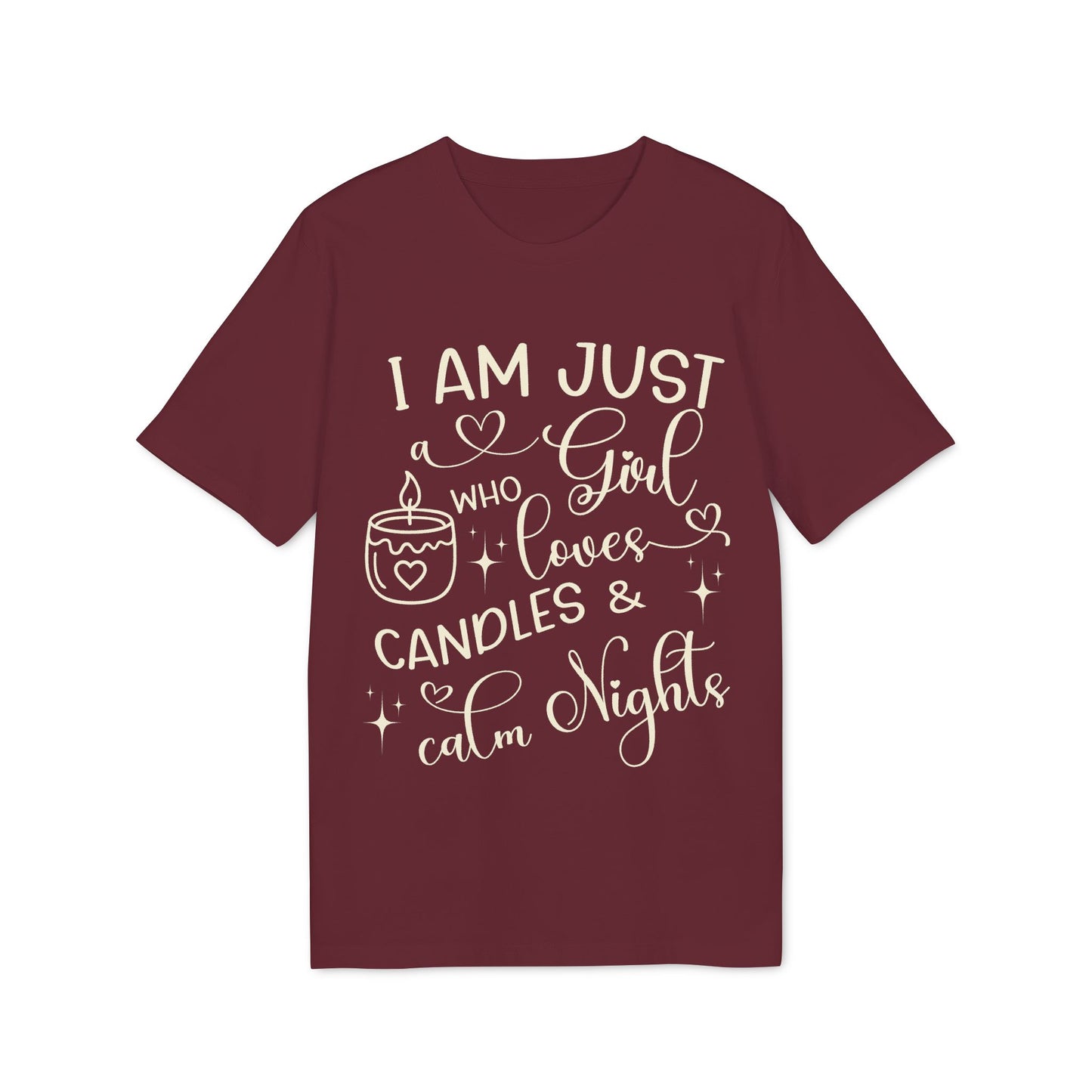 Candles & Calm Nights T-Shirt aus Bio-Baumwolle