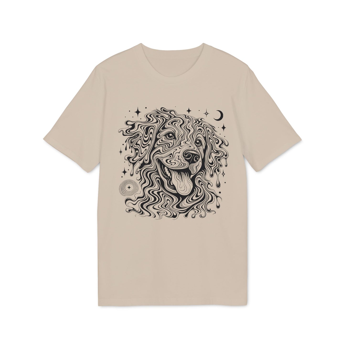 Psychedelischer Hund - T-Shirt aus 100% Baumwolle für Damen und Herren