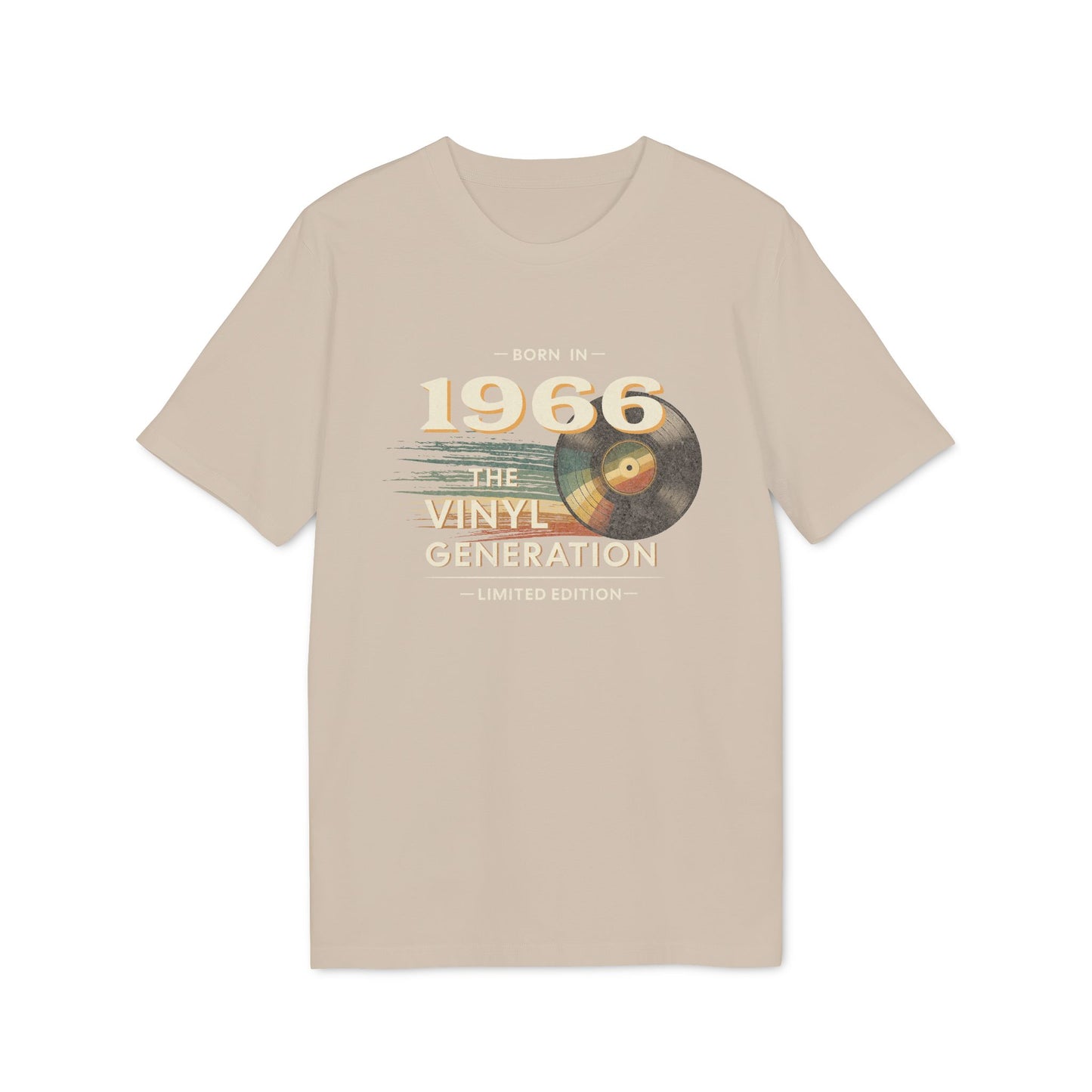 1966 - Vinyl Generation, Retro T-Shirt Herren 60. Geburtstag