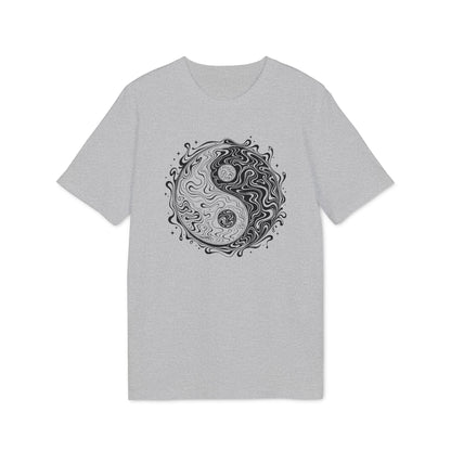 T-Shirt mit Yin-Yang-Symbol in psychedelischem Stil für Damen und Herren