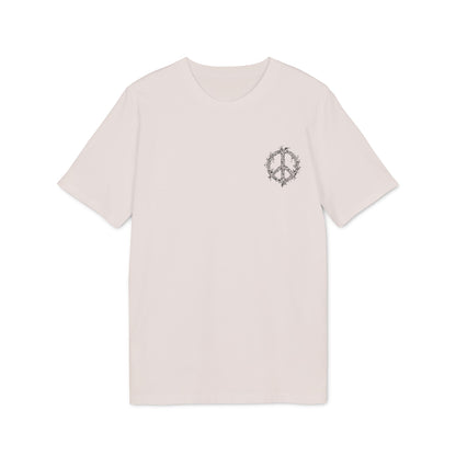 Psychedelisches Shirt mit kleinem Friedenssymbol für Damen und Herren