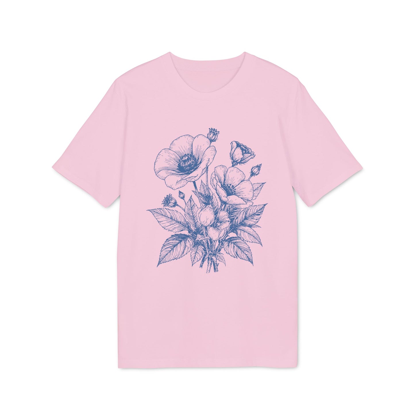 Retro Mohnblumen T-Shirt Damen Bio Baumwolle