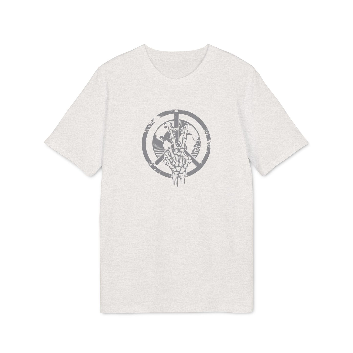 Skeletthand-Friedens-Shirt Herren Bio-Baumwolle