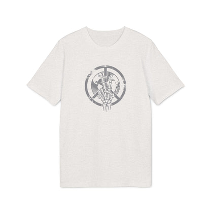 Skeletthand-Friedens-Shirt Herren Bio-Baumwolle