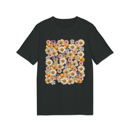 Nachhaltiges T-Shirt Damen mit gepresstem Wildblumen-Motiv