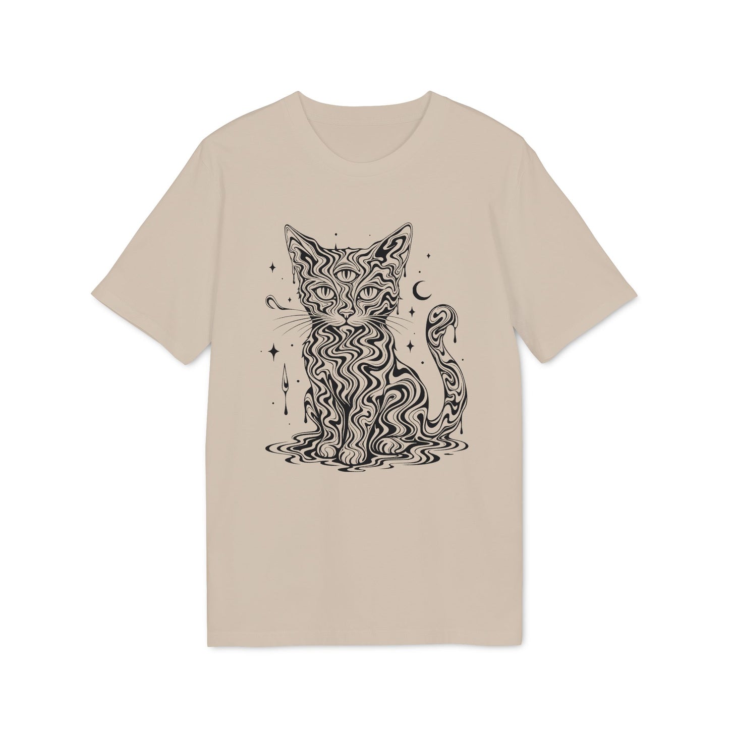 Mystische Katze - T-Shirt aus 100% Baumwolle