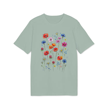 Blumen T-Shirt Damen aus Bio-Baumwolle
