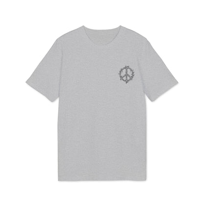 Psychedelisches Shirt mit kleinem Friedenssymbol für Damen und Herren