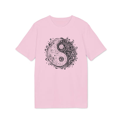 T-Shirt mit Yin-Yang-Symbol in psychedelischem Stil für Damen und Herren