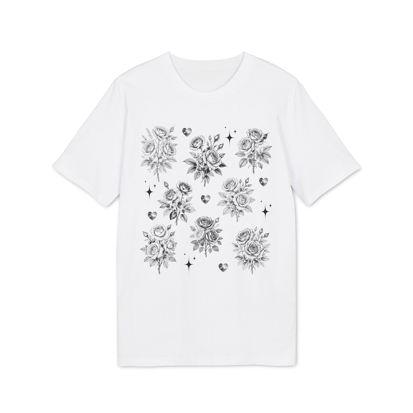 Vintage Rosen T-Shirt aus Bio Baumwolle