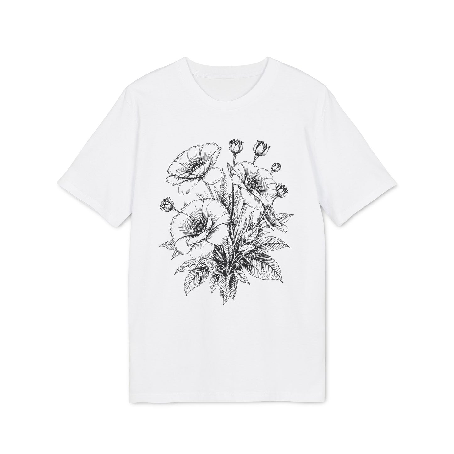 Mohnblumen T-Shirt Damen Bio Baumwolle nachhaltig