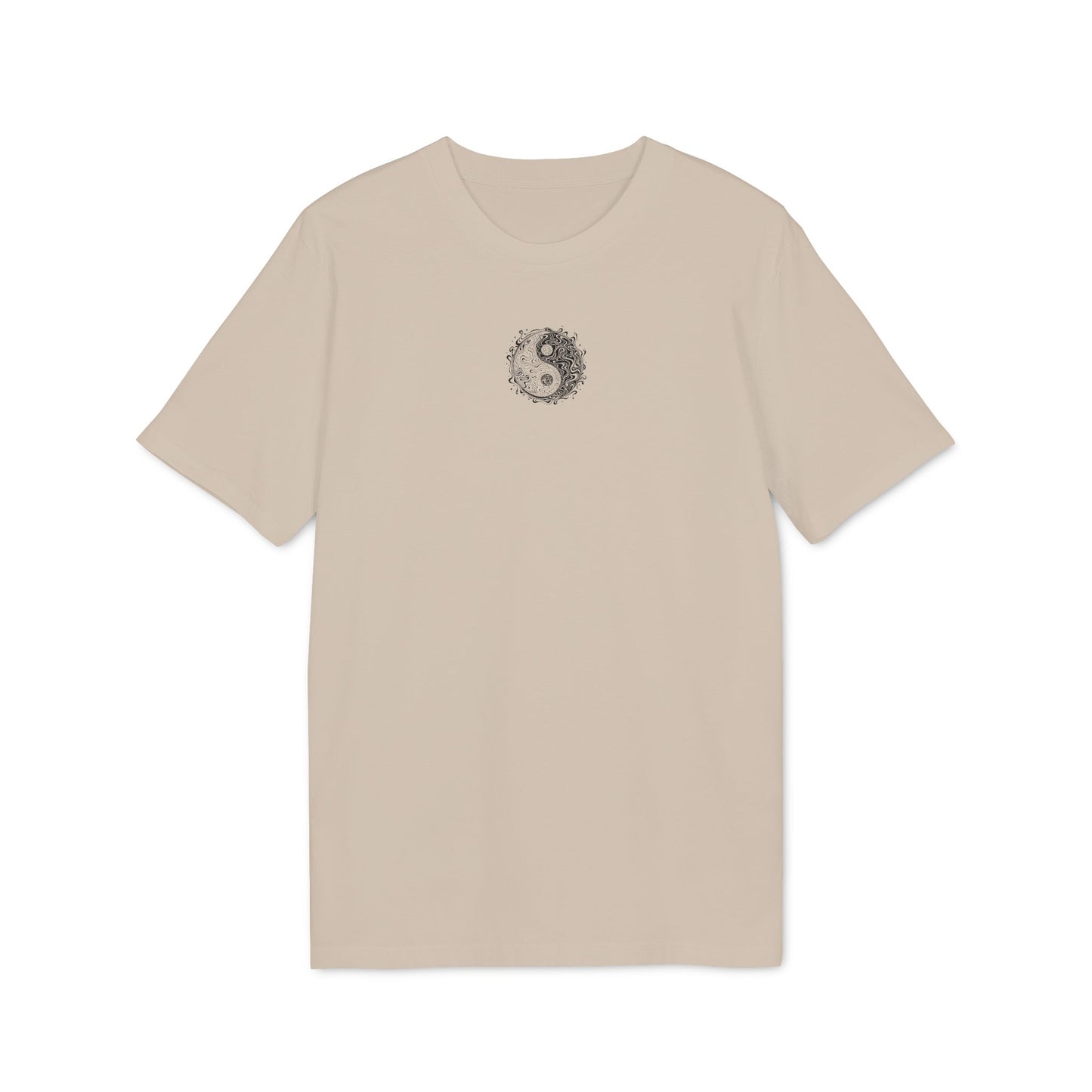 Kleines Yin-Yang-Symbol in psychedelischem Stil