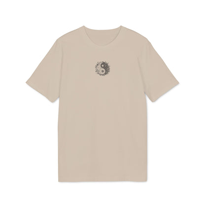 Kleines Yin-Yang-Symbol in psychedelischem Stil
