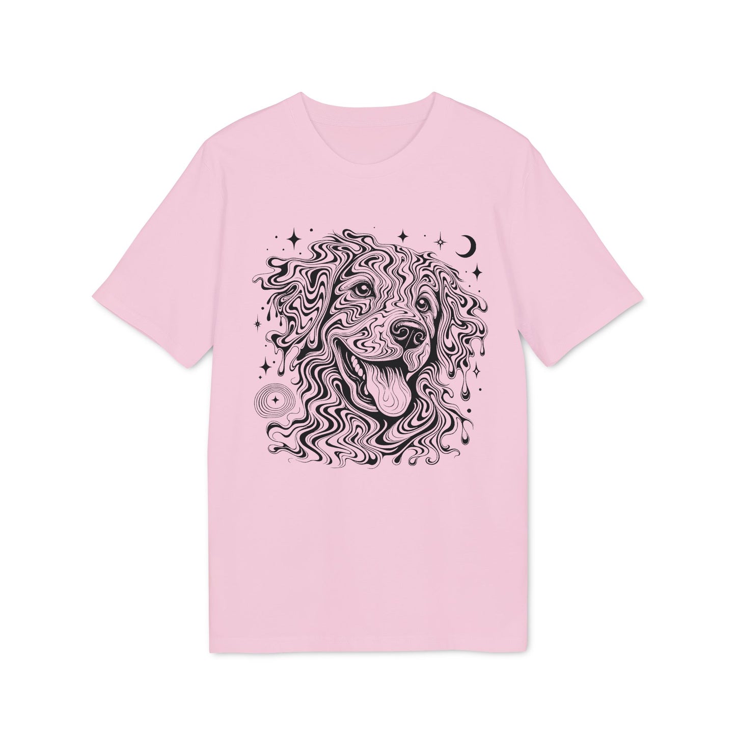 Psychedelischer Hund - T-Shirt aus 100% Baumwolle für Damen und Herren