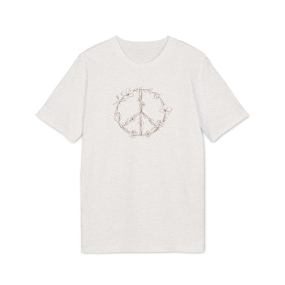 Hippie Friedenszeichen T-Shirt Damen, Bio-Baumwolle