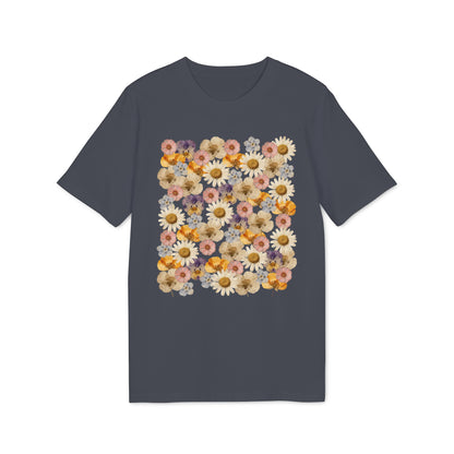 Nachhaltiges T-Shirt Damen mit gepresstem Wildblumen-Motiv