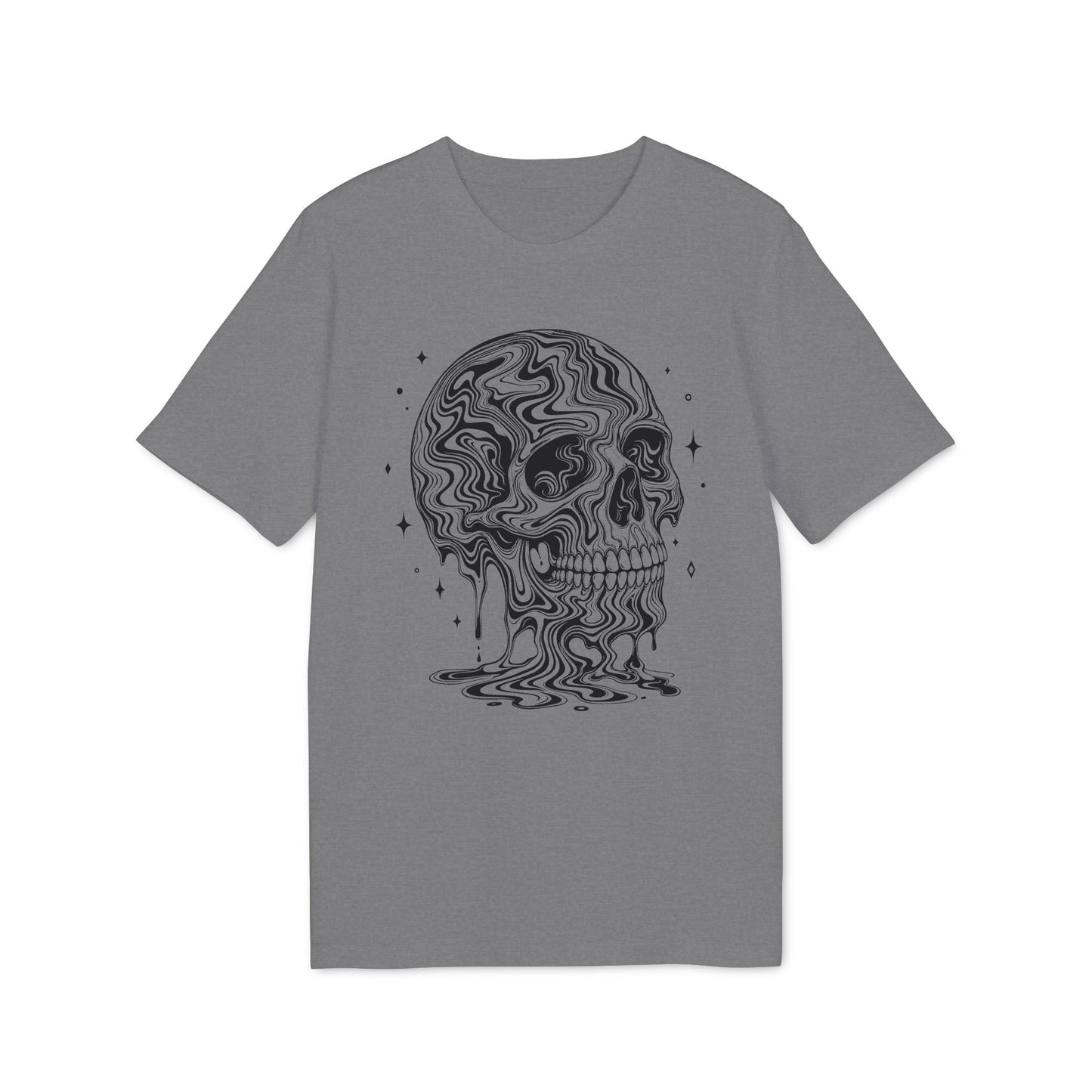 Psychedelischer Totenkopf - T-Shirt für Herren