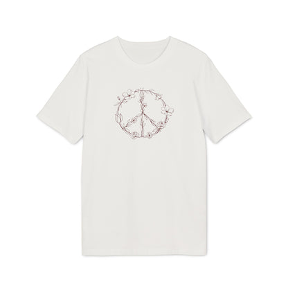 Hippie Friedenszeichen T-Shirt Damen, Bio-Baumwolle
