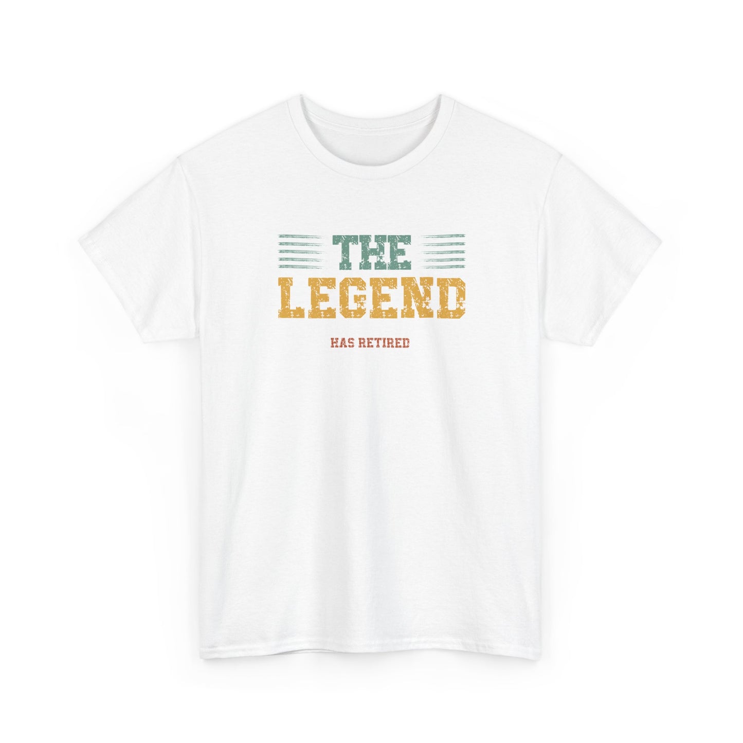 THE LEGEND HAS RETIRED T-Shirt, Abschiedsgeschenk Kollege, Retro Geschenk Ruhestand Mann, humorvolles Rentner Shirt