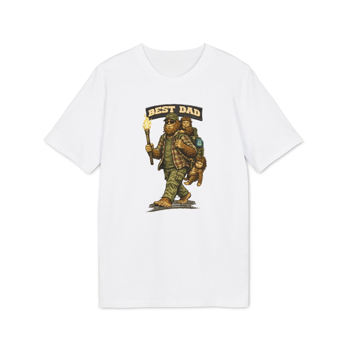 Best Dad - T-Shirt für Herren mit Bigfoot-Motiv