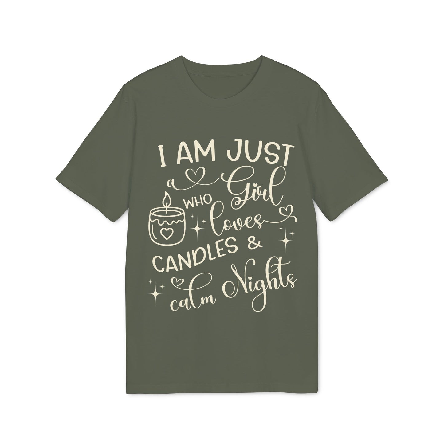 Candles & Calm Nights T-Shirt aus Bio-Baumwolle
