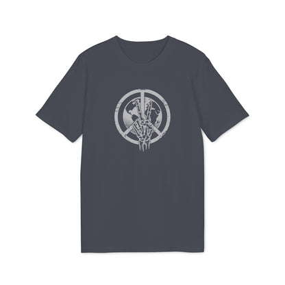 Skeletthand-Friedens-Shirt Herren Bio-Baumwolle