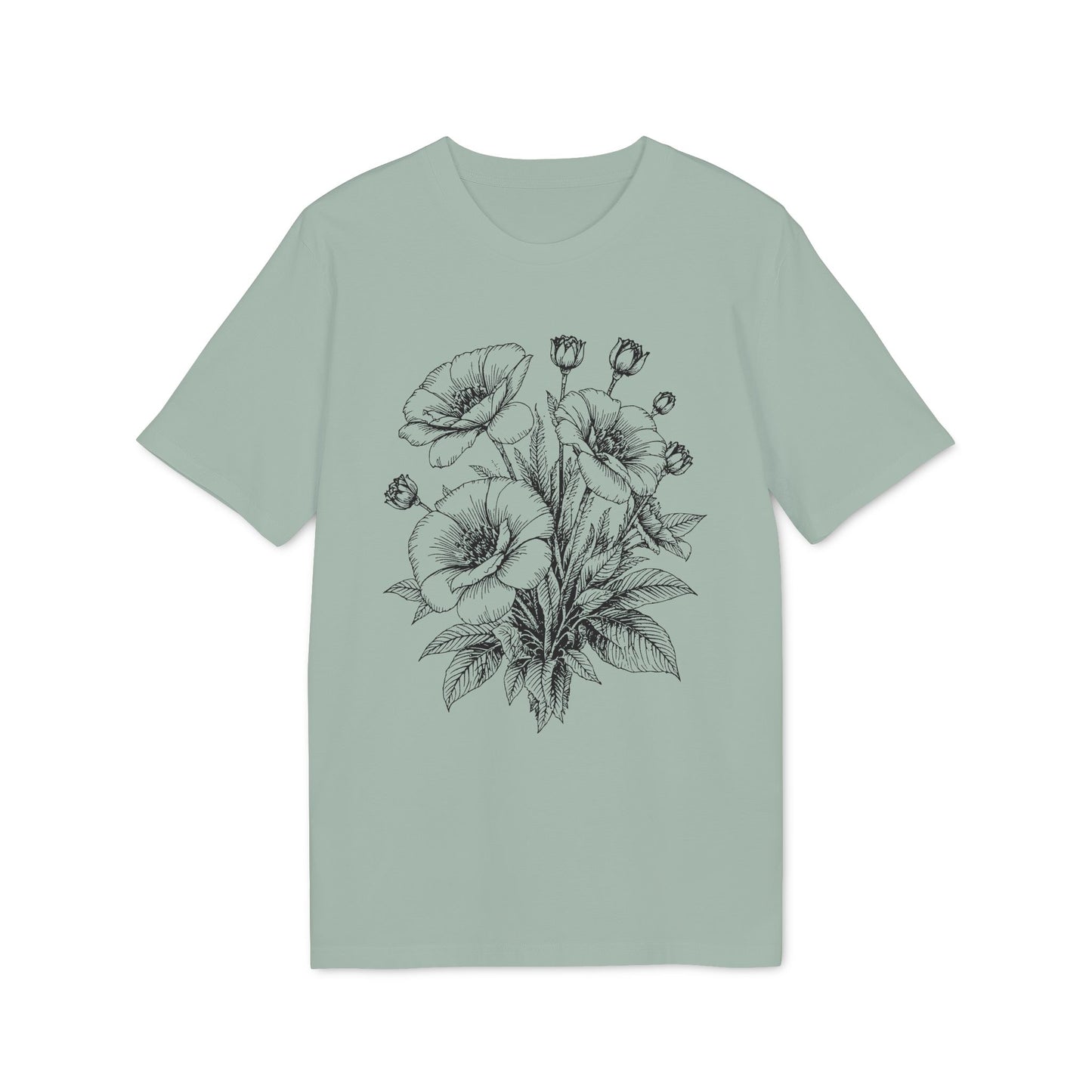 Mohnblumen T-Shirt Damen Bio Baumwolle nachhaltig