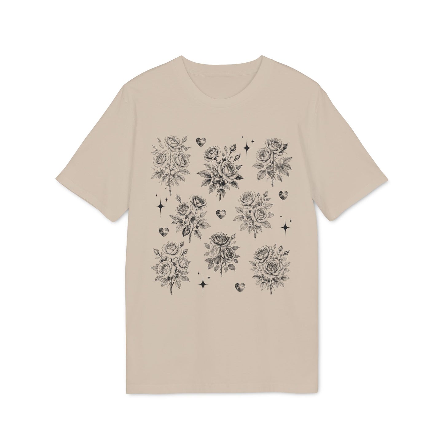 Vintage Rosen T-Shirt aus Bio Baumwolle