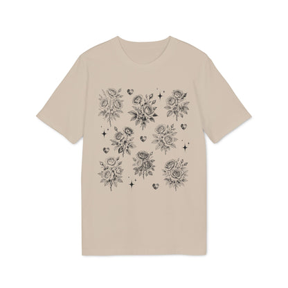 Vintage Rosen T-Shirt aus Bio Baumwolle