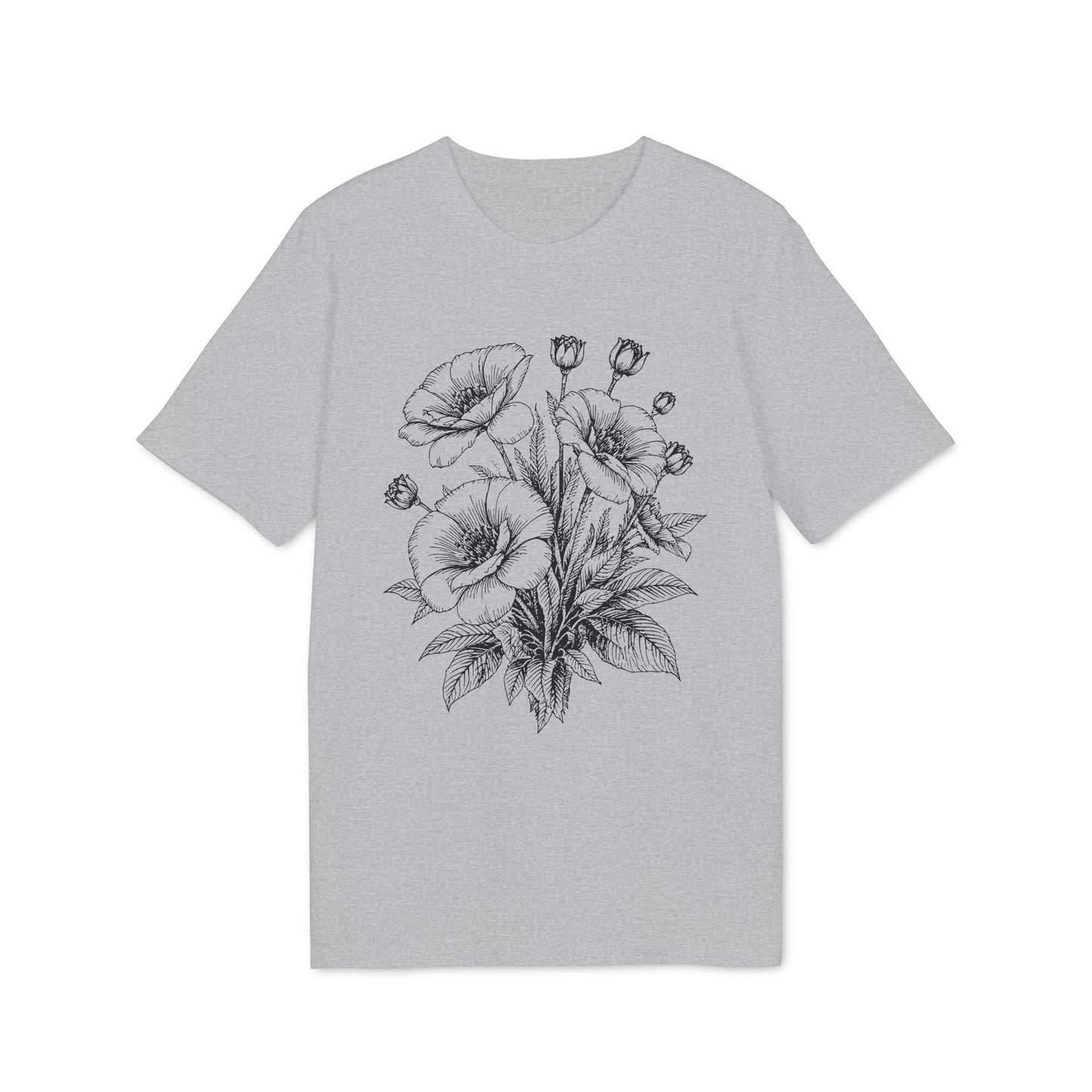 Mohnblumen T-Shirt Damen Bio Baumwolle nachhaltig