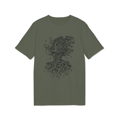Psychedelisches Damen T-Shirt mit Frauenporträt