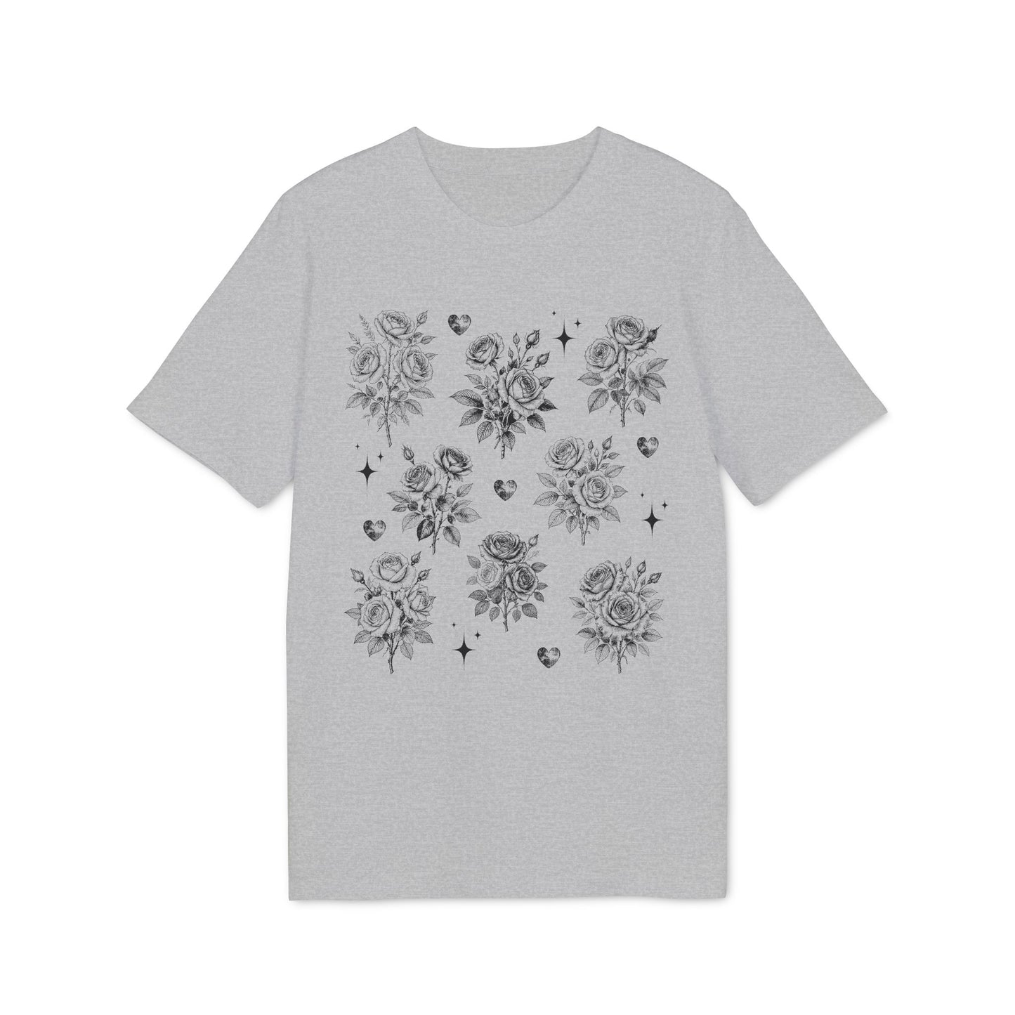 Vintage Rosen T-Shirt aus Bio Baumwolle