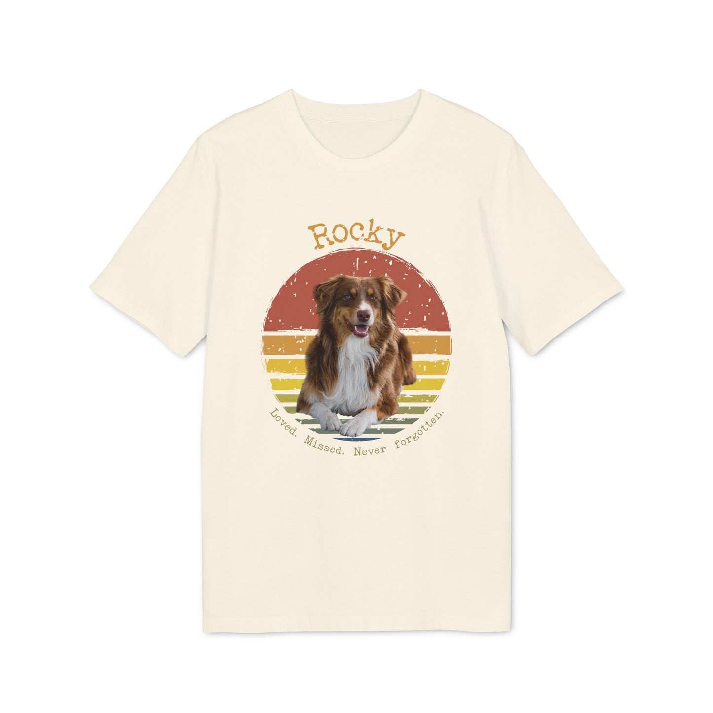 Personalisiertes T-Shirt mit deinem Lieblingstier im Retro-Design