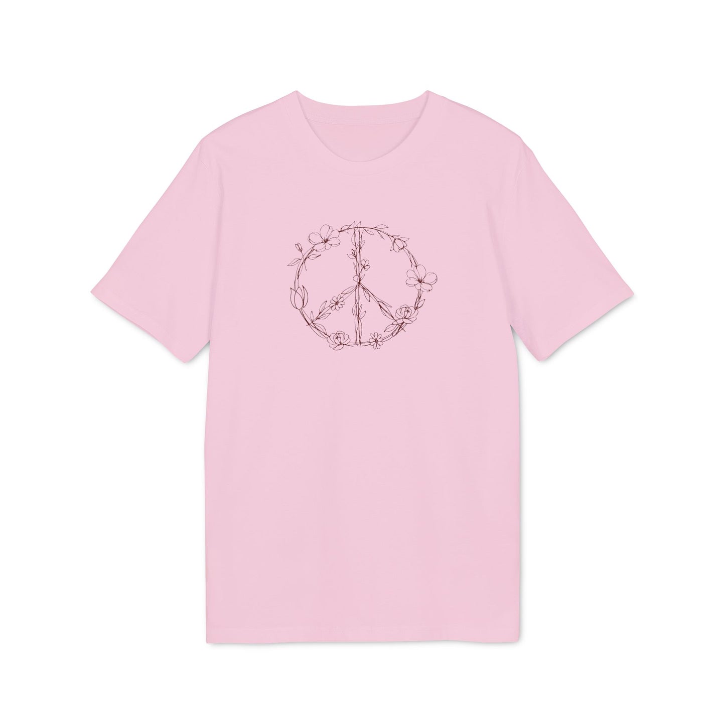 Hippie Friedenszeichen T-Shirt Damen, Bio-Baumwolle