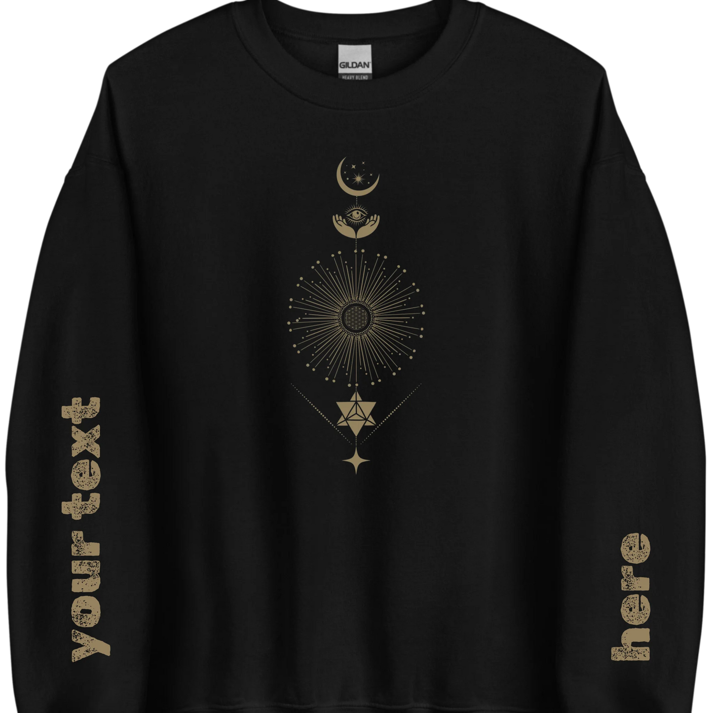 Gildan_18000_Front_Black