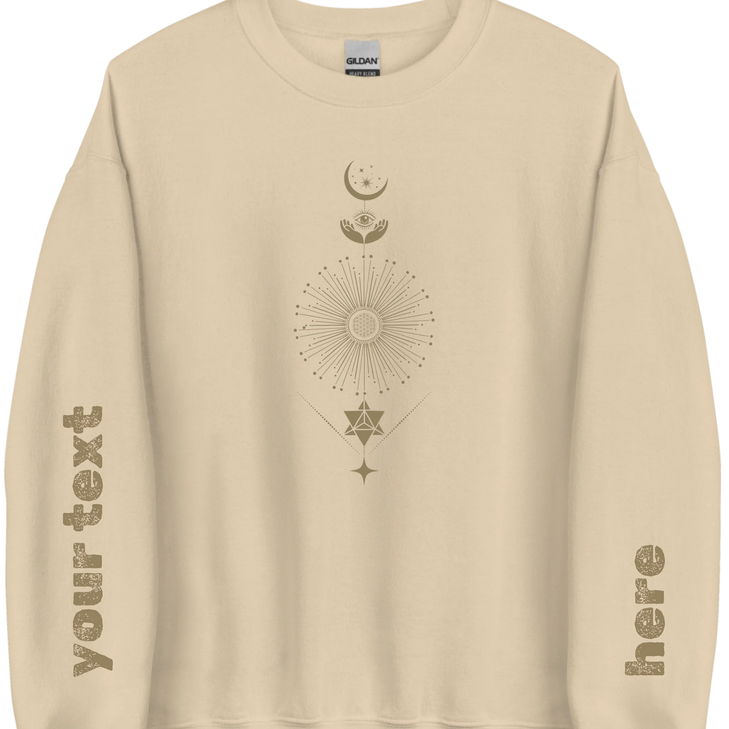 Gildan_18000_Front_Sand