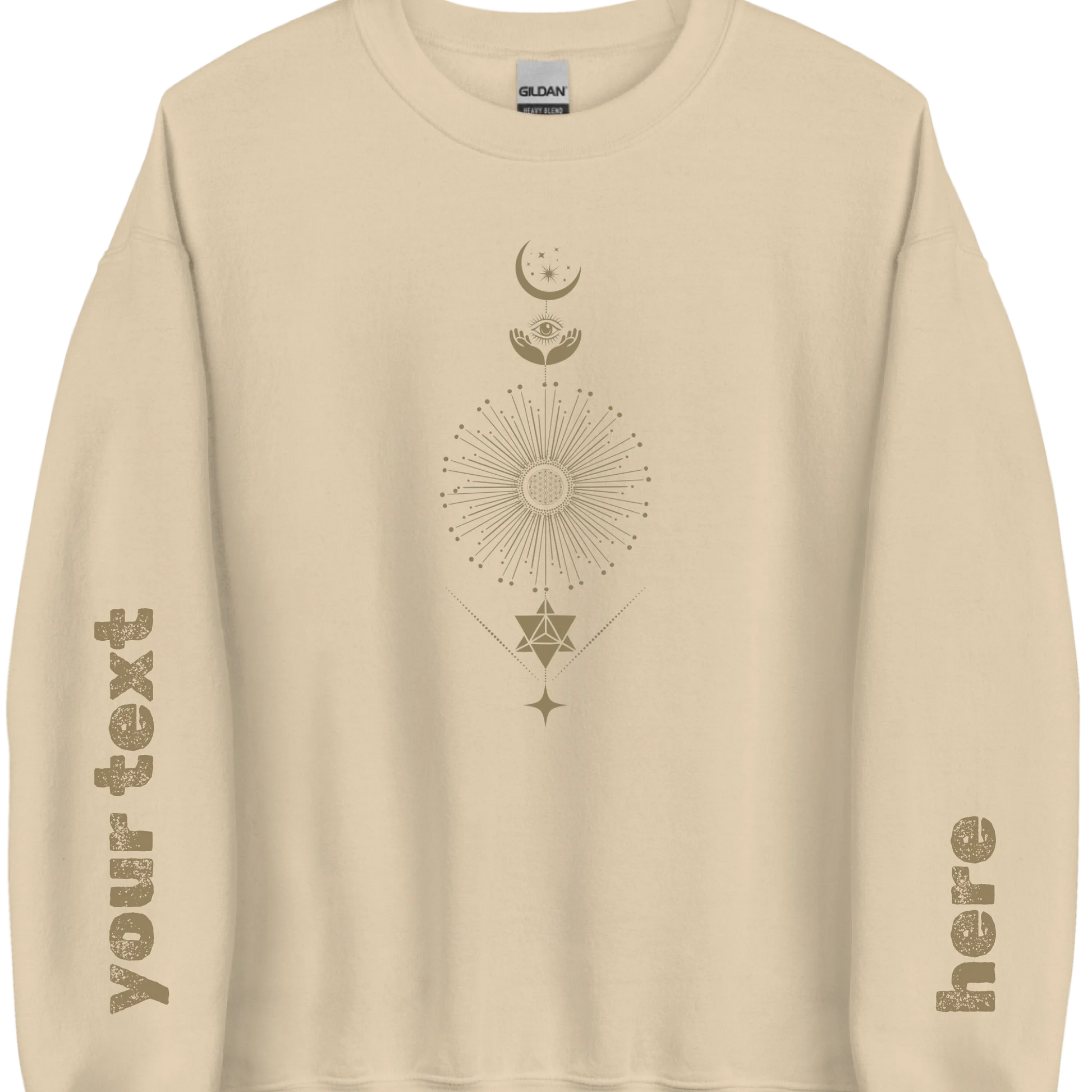 Gildan_18000_Front_Sand