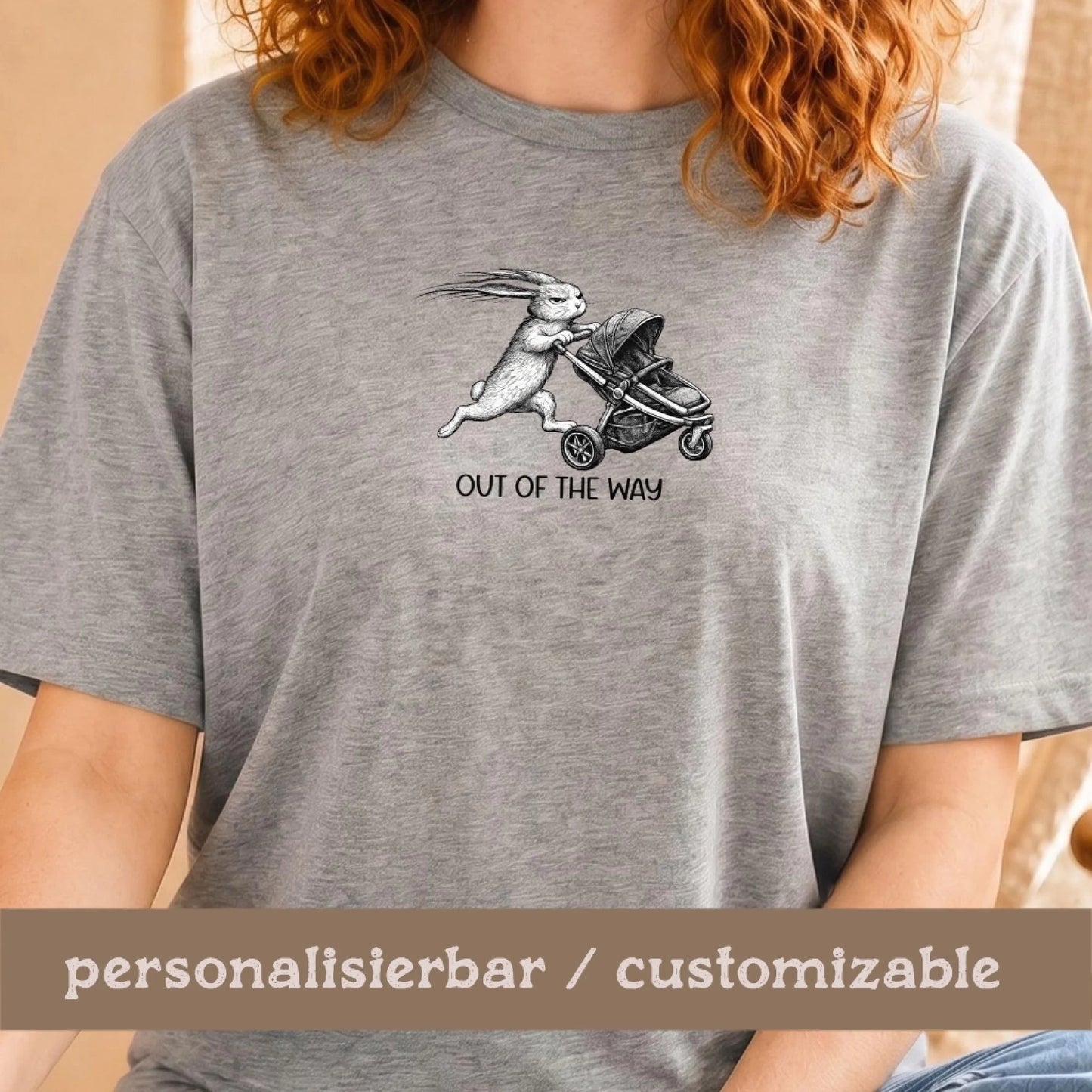 STTU169_WEITER_HeatherGrey_Personalisierbar_Hase_Kinderwagen_OutOfWay1_DU