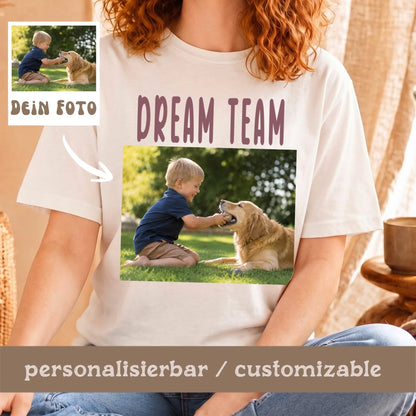 Vintage_Frau_KindHunde_Personalisierbar