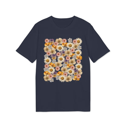 Nachhaltiges T-Shirt Damen mit gepresstem Wildblumen-Motiv