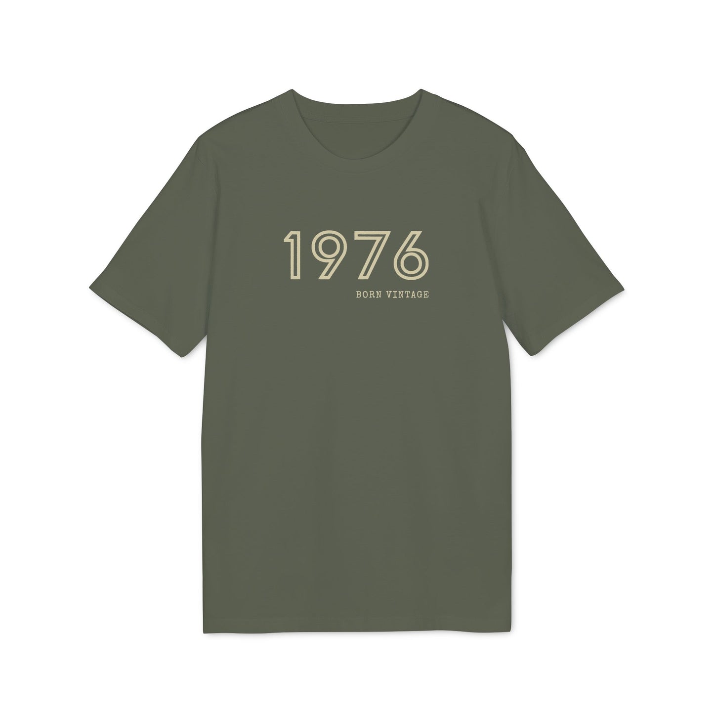 1976 Born Vintage Shirt Damen & Herren, Bio-Baumwolle