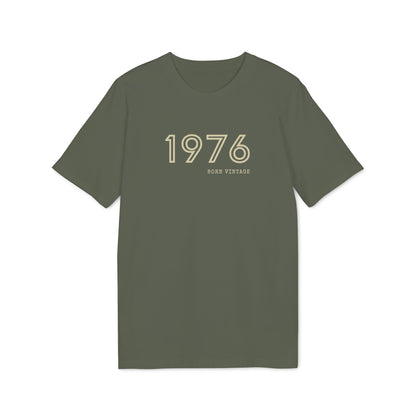 1976 Born Vintage Shirt Damen & Herren, Bio-Baumwolle