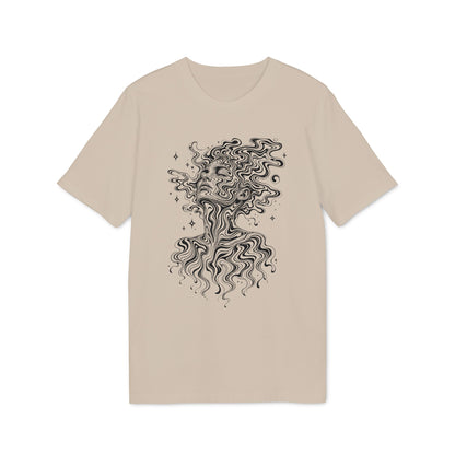 Psychedelisches Damen T-Shirt mit Frauenporträt