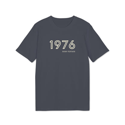 1976 Born Vintage Shirt Damen & Herren, Bio-Baumwolle