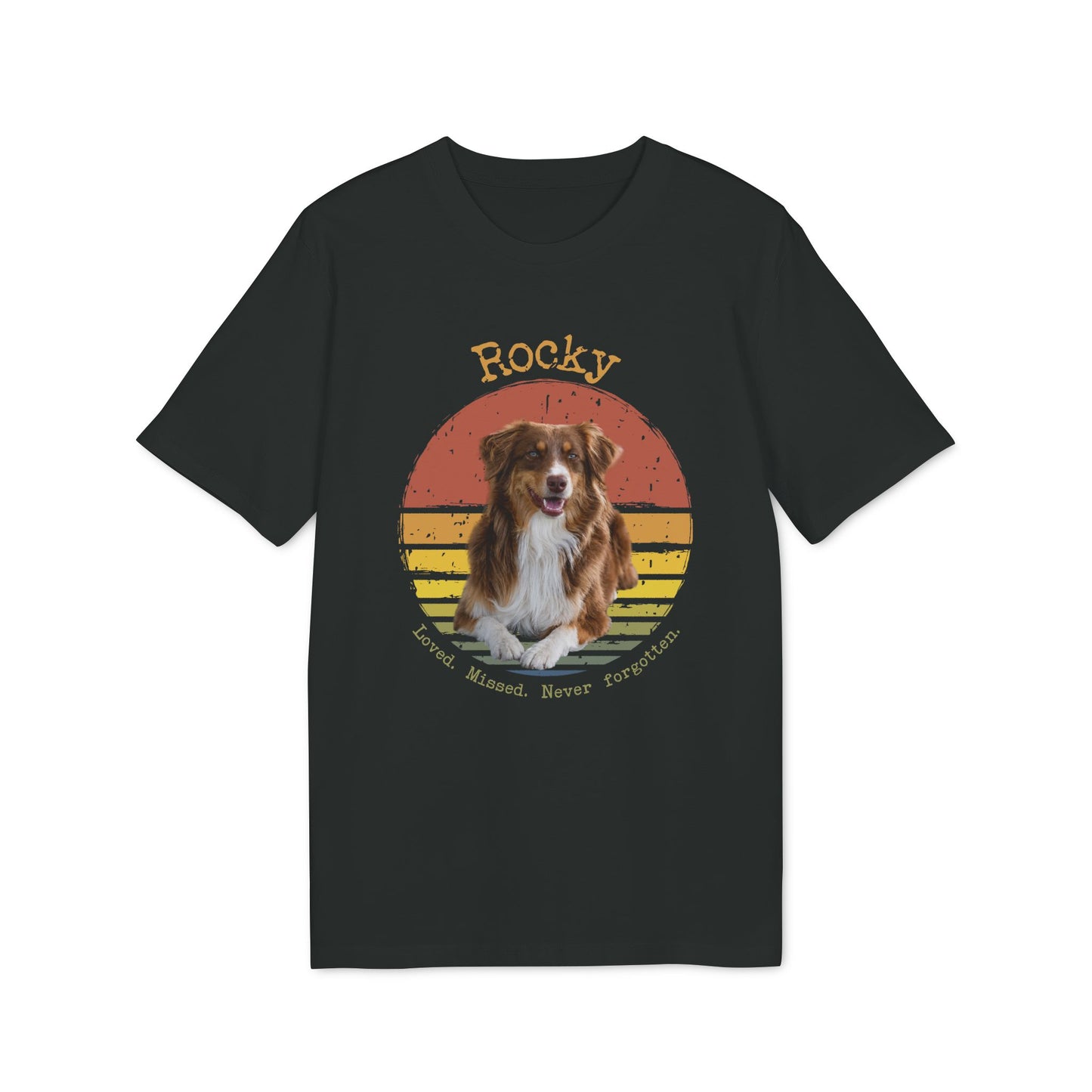 Personalisiertes T-Shirt mit deinem Lieblingstier im Retro-Design