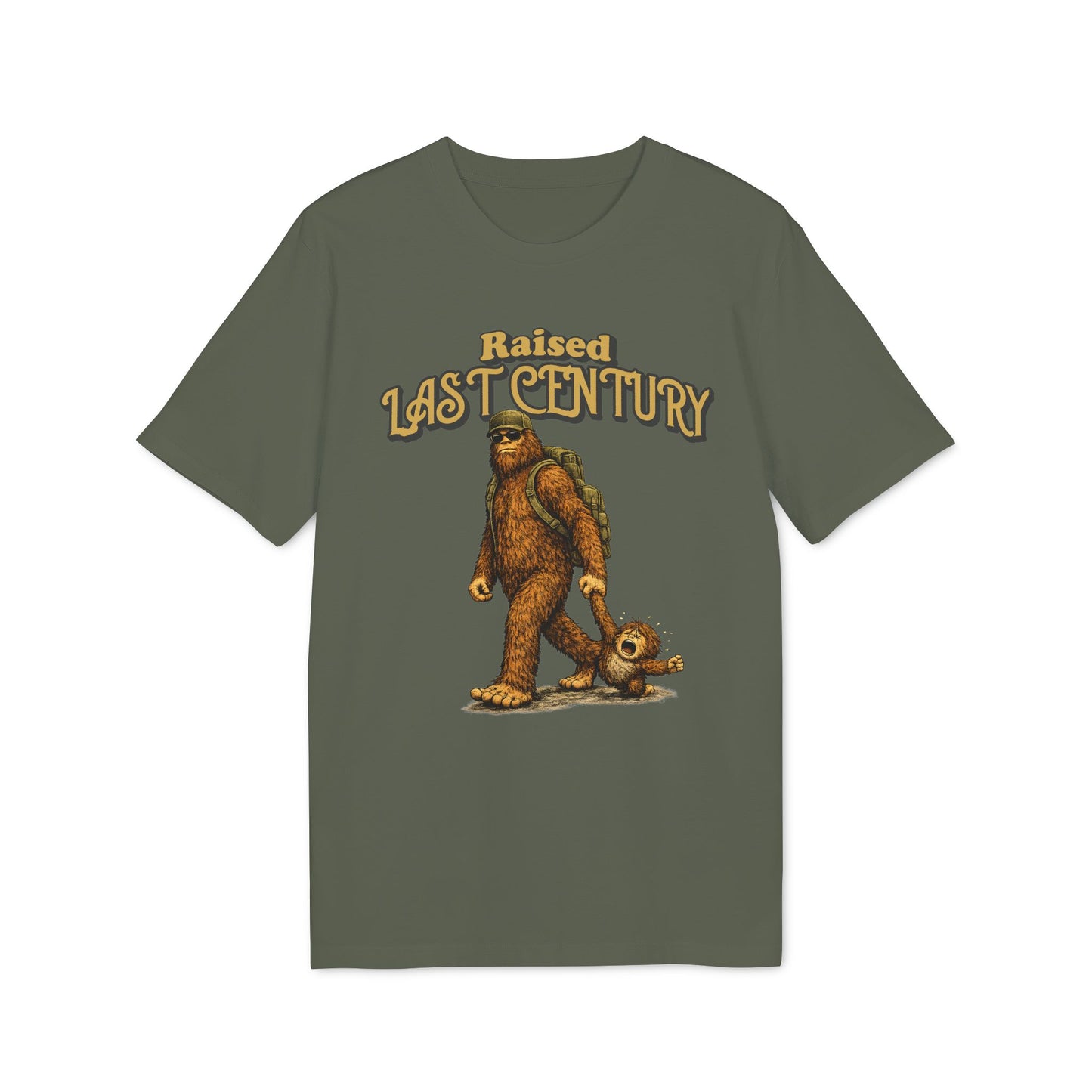 Lustiges Bigfoot Shirt Herren - Raised Last Century